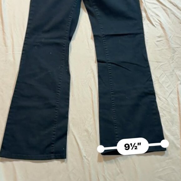 Dickies brand SIZE 11 Black Flared Leg / Slim Fit Bootcut 5-Pocket Pants - Picture 10 of 11